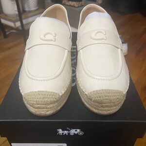 Coach Cream Espadrilles